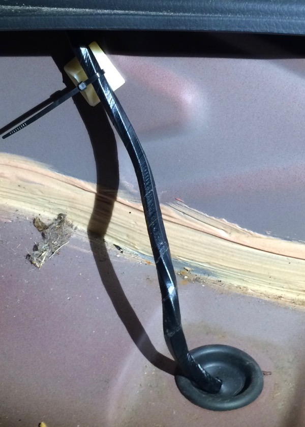 View from inside the boot