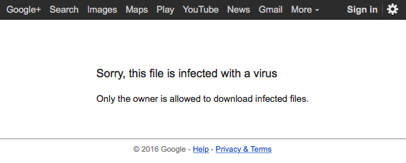 sorry this is infected