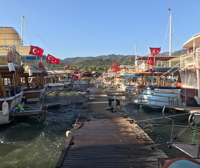 It was pretty choppy even in the marina