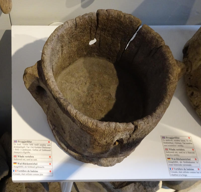 whale vertebra cask