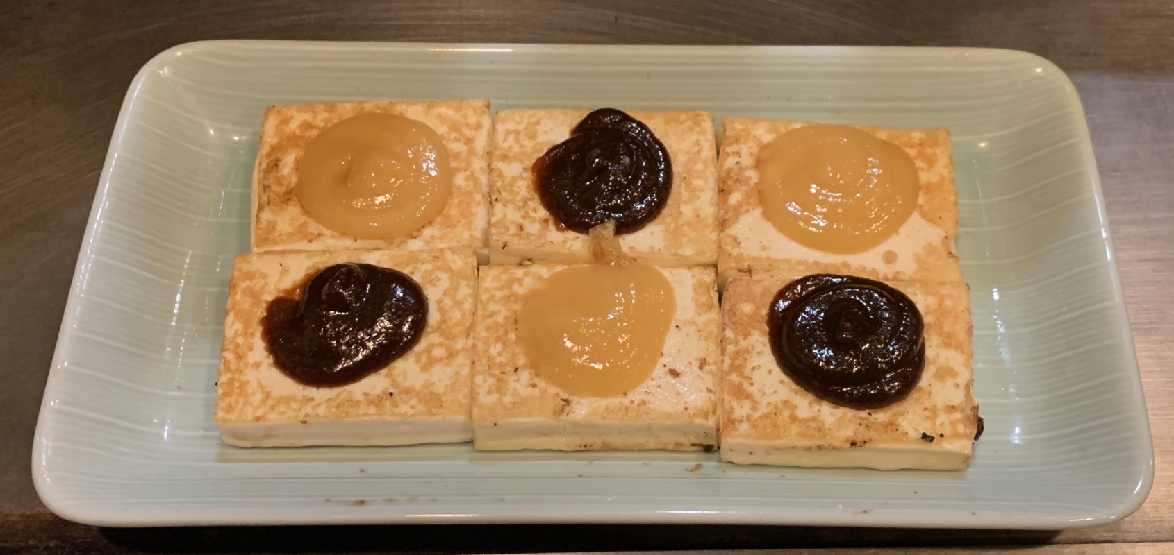 okonomiyaki kiraku tofu dengaku