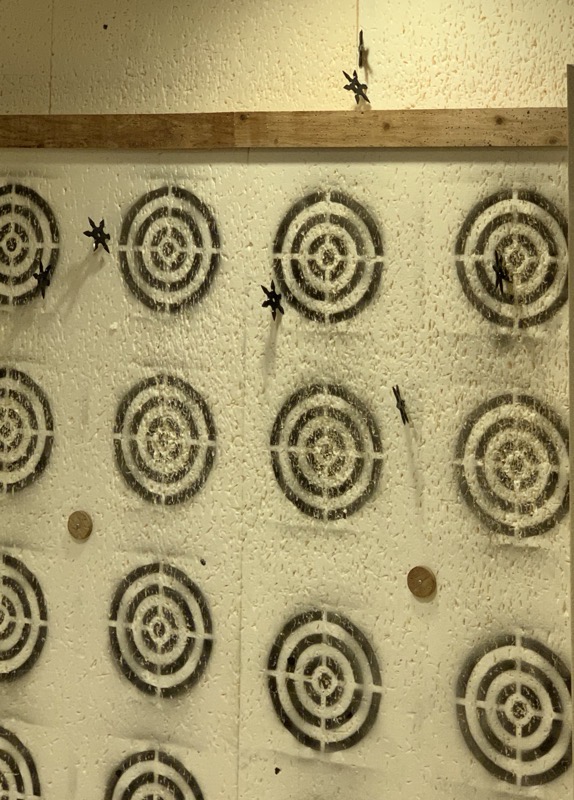 samurai museum shuriken wall