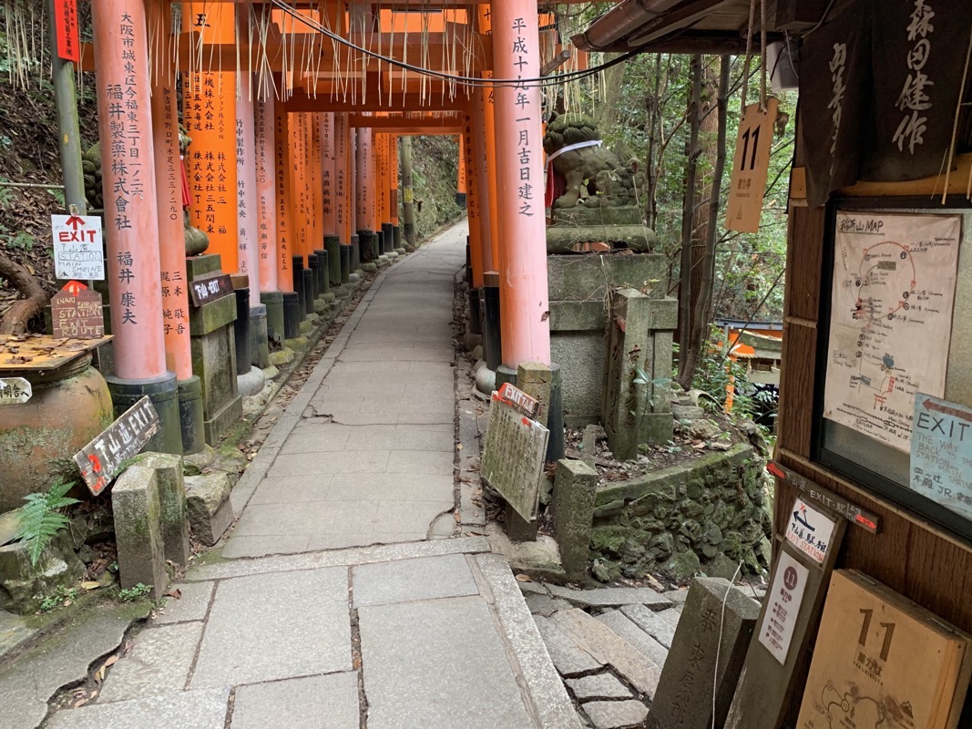 fushimi inari exit signs