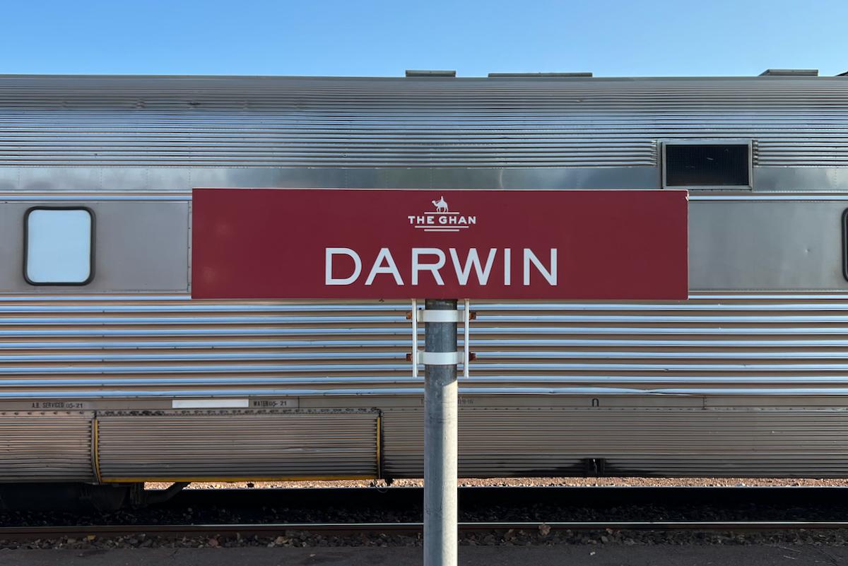 The Ghan - Darwin Station Sign