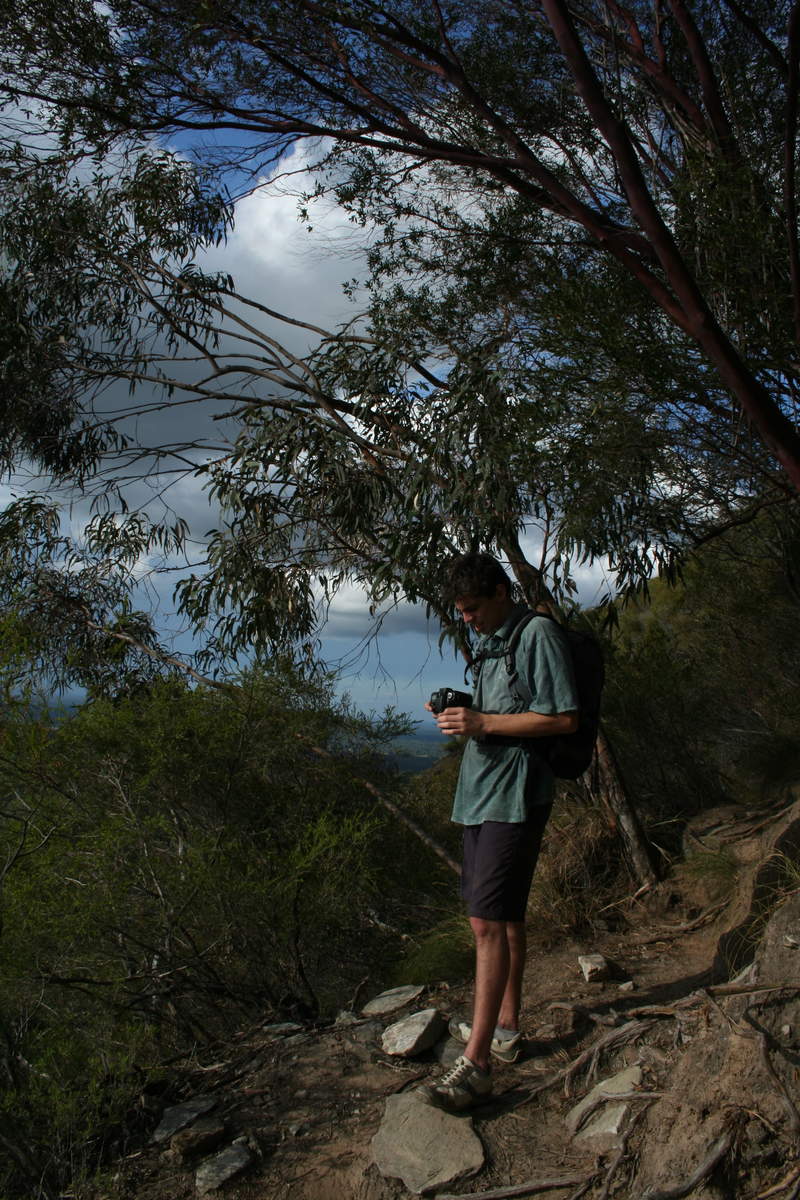 Brian pondering his camera