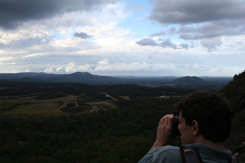 Looking over Brian’s shoulder at the highest point