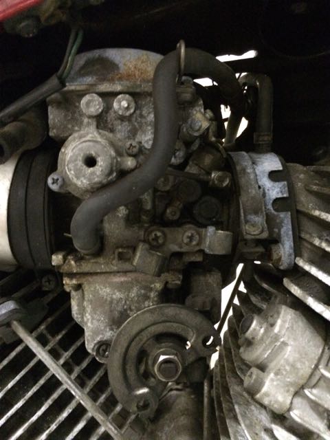 Front carb, right hand side