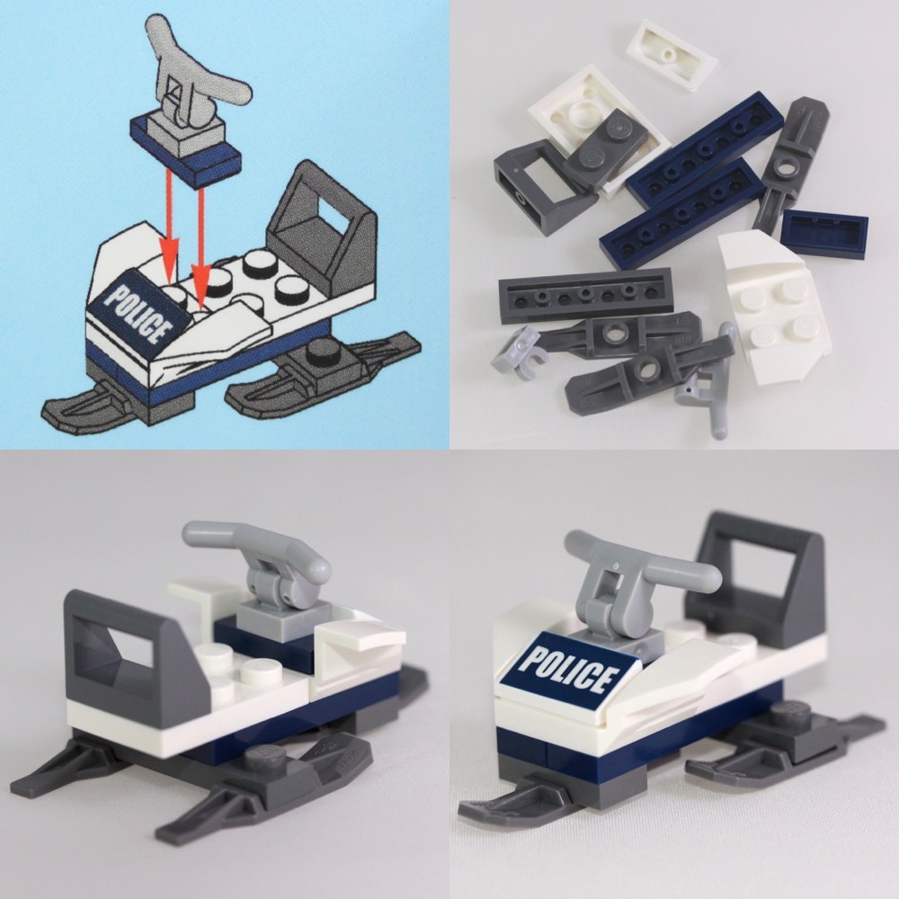 A police snowmobile, for our friend from yesterday!