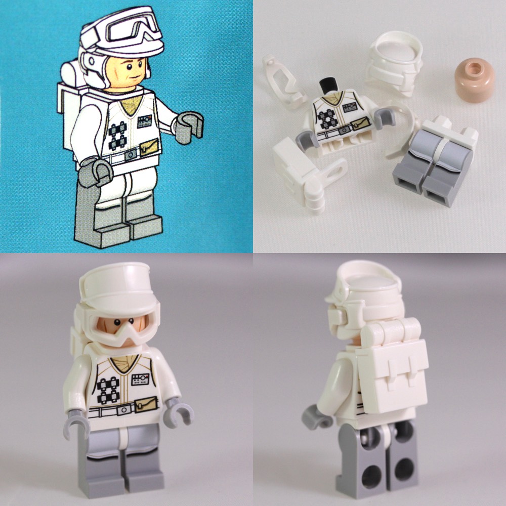 A rebel snow trooper, ready for action on Hoth